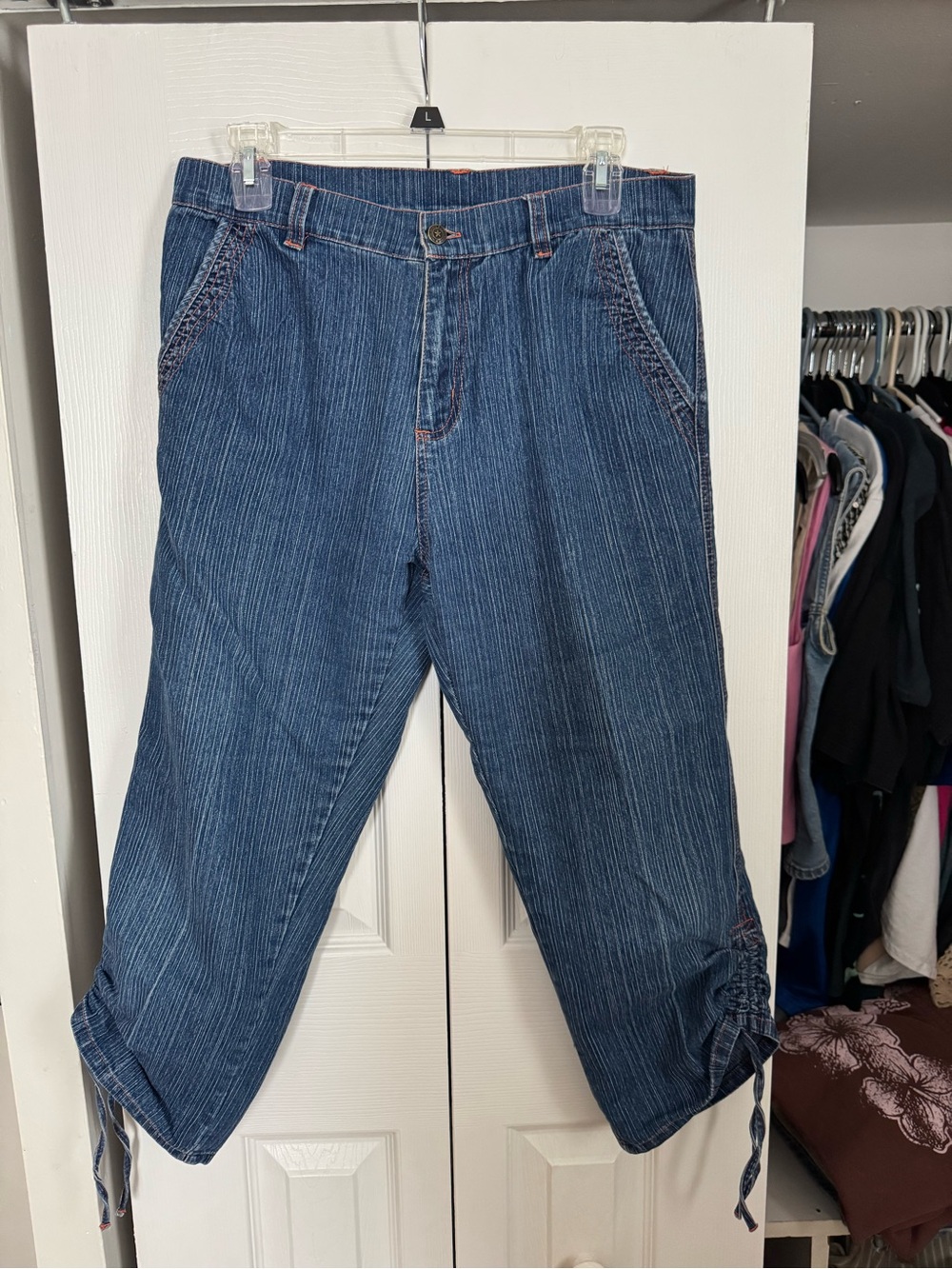 Y2K denim capris